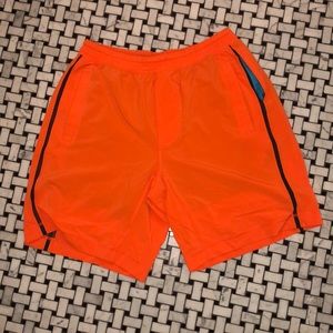 Lululemon Men’s Orange Shorts-lined